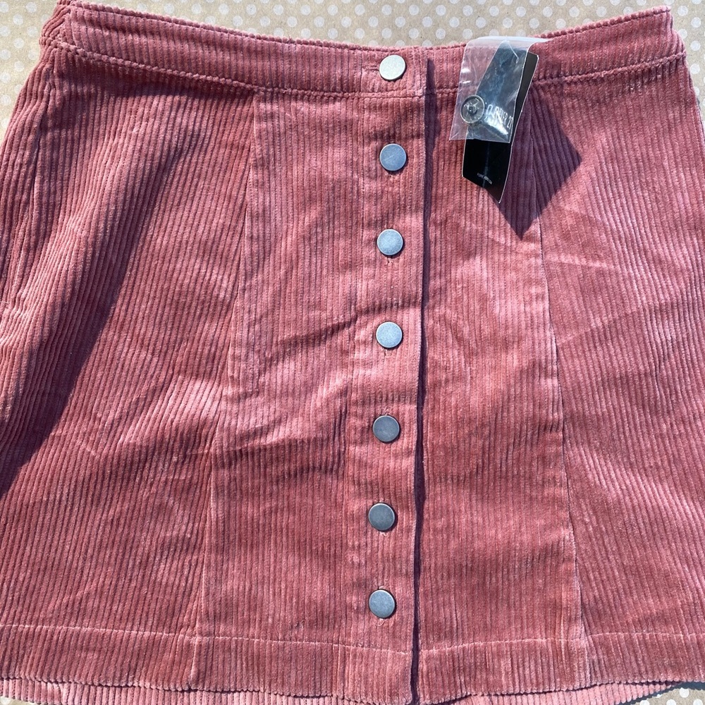 velvet fabric coral skirt